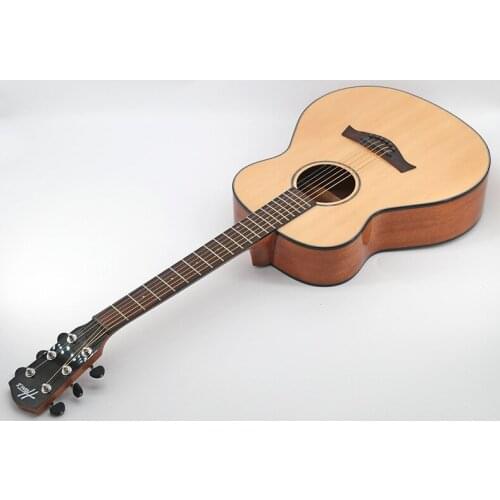 38 inch spruce Sapele acoustic guitar beginner guitar bright acoustic guitar Free Shipping