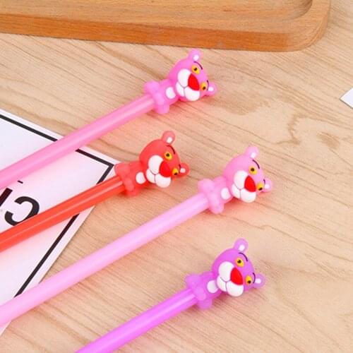 40 Pcs Cartoon Stationery Cute Tiger Neutral Pen Tiger Animal Black Water Pen Student Stationery Supplies