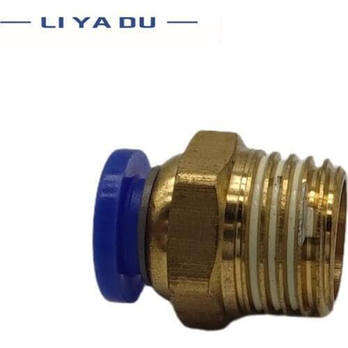 5pcs/10pcs BSPT PC10-01/PC10-02/PC12-02/PC12-04/PC16-014 Air Connectors Male Hose Straight Push In Fittings Pneumatic Connector