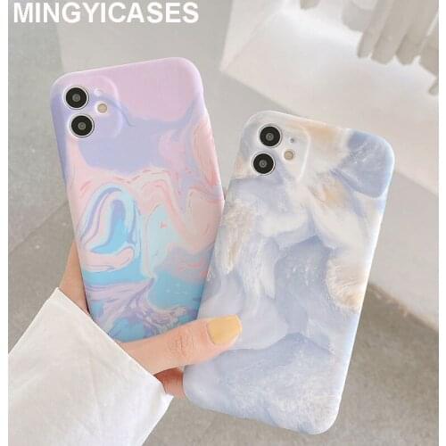 Abstract Phone Case for Iphone 11 Pro Max X Xs Max XR 7 8 Plus SE 2 Soft TPU Silicone Painting Cases Cover for Iphone 8plus Capa