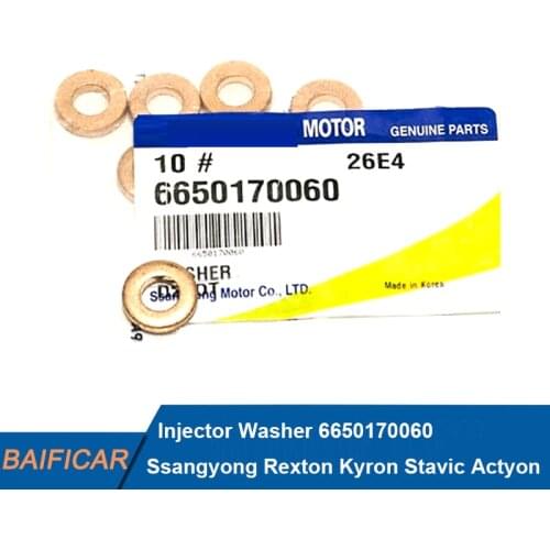 Baificar Brand New Genuine Injector Washer 6650170060 For Ssangyong Rexton Kyron Stavic Actyon