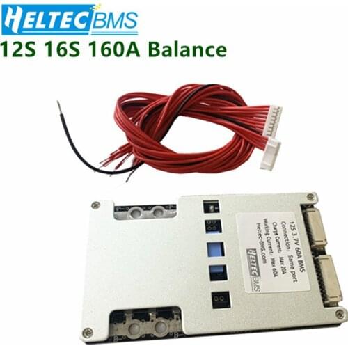 BMS 12S16S 160A Balance Board for 3.7V 18650 Li-ion /Lipo /3.2V Lifepo4 Battery protection board Balance