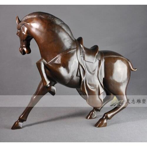 Free Shipping Bronze sculpture, horse decoration technology gift home accessories opening gifts hd045