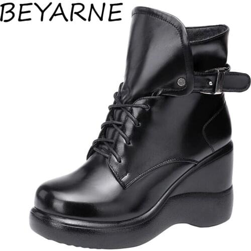 BEYARNE (服饰) Women's Wedge Ankle Boots