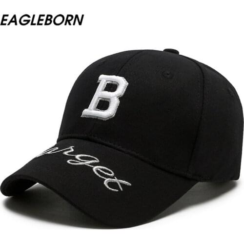 New Women Baseball Cap Boston B Embroidery Letter Baseball Cap Black Men Baseball Cap Casual Outdoor Sun Hat Team