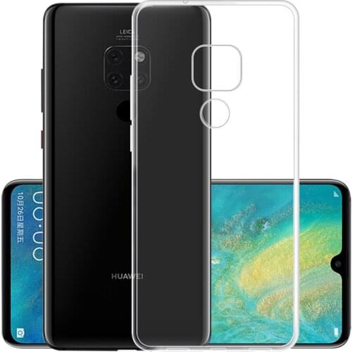 For Huawei Mate 20 Pro Case Slim Fit Transparent TPU Silicone Clear Soft Back Cover for Huawei Mate 20 Phone Cases