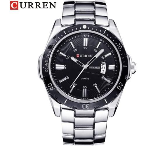 Curren Mens watches Top Brand Fashion Quartz Watch Mens Watch Analog Sports Mens Casual Army 8110