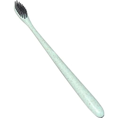K-866 Wheat Straw Toothbrush Tooth Cleaning Brush Soft Slim Bamboo Charcoal Bristle Brush Adult Kids Teeth Brush