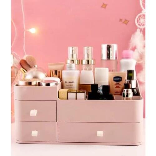 Large Capacity Cosmetic Storage Box Makeup Drawer Organizer Jewelry Nail Polish Makeup Container Desktop Sundries Storage Box