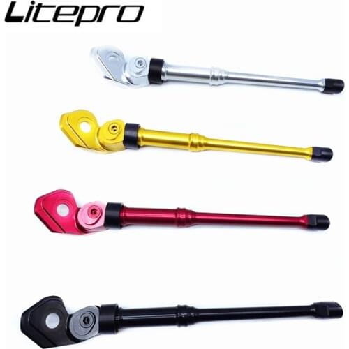 Folding Bike Foot Support Kickstand Aluminum Alloy CNC BMX Bicycle Feet Bracket Suitable For Brompton Cycling Parts