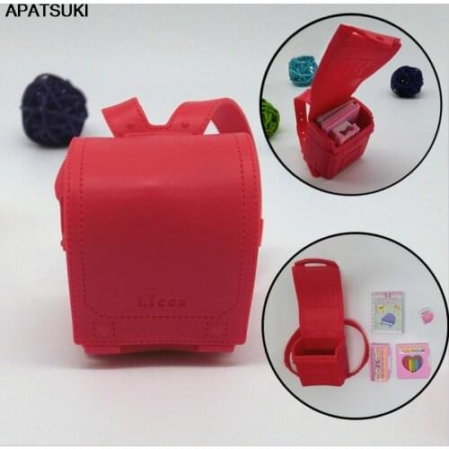 Fashion 1:6 Dolls Bag Schoolbag For Barbie Doll Knapsack Packsack For blythe doll 1/6 Bag Doll Accessories Educational Toy