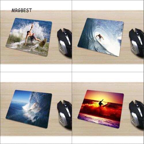 MRGBEST 220x180mm Small Size Mouse Pad Led Comfortable Feeling Desk Pad Square In Stock Surfing Picture Rubber Mouse-Pad