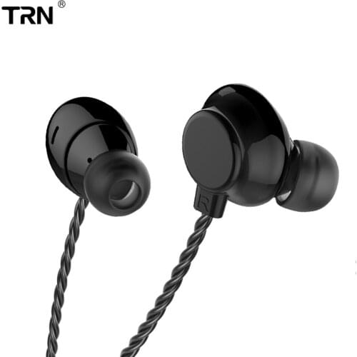 TRN H1 EarPhone HIFI Ring Iron Headset Subwoofer Wired 3.5mm Jack Metal Stereo Bass Headset Earbud Headphone for Smartphone MP3
