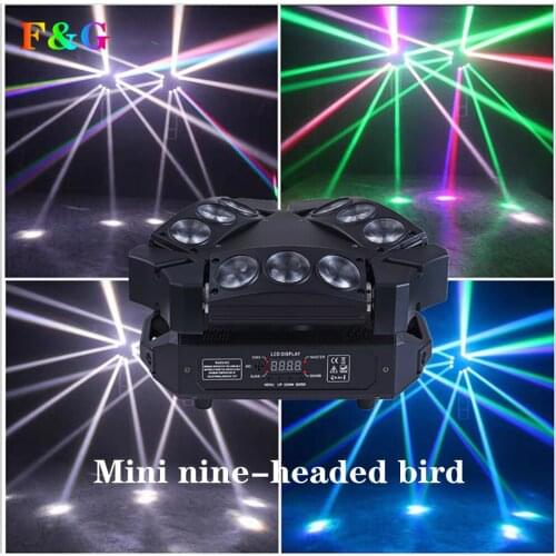 New Arrival MINI Moving Head Beam Light RGBW 4IN1 DJ Stage Light DMX512 Voice Control Disco Party Bar KTV Wedding