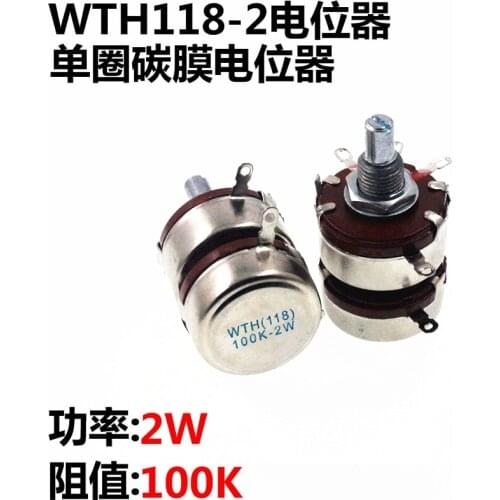New WTH118 2W 100K WTH(118) 2 layer dual Potentiometer