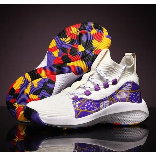 Autumn Winter Breathable Basketball Shoes Men Non-Slip Outdoor Sport Shoes for Athletic High Top Cushioning Basketball Sneakers