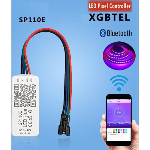 20pcs/Lot Sp110e ​​bluetooth pixel controller led dimmer light control for led pixel strip light ws2812b ws2811 ucs1903