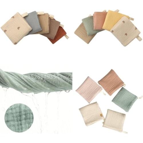 5 Pcs Towel Baby Face cloth Baby Bath Towel Handkerchief Cotton Burp Cloth Soft Absorbent Gauze Kindergarten Washcloth,Or 1Pcs