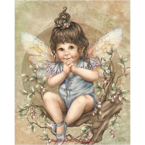 Needlework for embroidery crafts DIY DMC color High Quality - Counted Cross Stitch Kits 14 ct Oil painting - Baby Berry Fairy