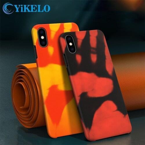 Thermal Heat Induction Phone Case For iPhone XS X XR 12 11 Pro MAX 6 6S 7 8 Plus 5 5S SE 2020 Thermal Sensor Back Cover Fundas