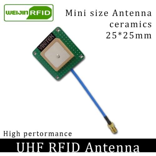 UHF RFID 902-928MHz small antenna VIKITEK VA25 circular polarization gain 1.5DBI short distance