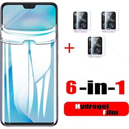 For Vivo V20 Pro Screen Protectors for Vivo V 20 20v Pro Hydrogels Soft Film for Vivo Phone Film+camera Lens Glass Film of 6in1