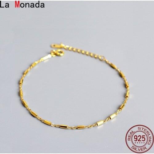 La Monada Cylinder Bracelets For Women Silver 925 Sterling Jewelry Minimalist Fine 925 Sterling Silver Womens Bracelet Female