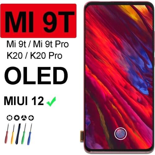 For M1903F10G OLED Display For XiaoMi Mi 9T Pro LCD With Frame Good Fingerprint For RedMi K20 Pro Touch Screen Assembly