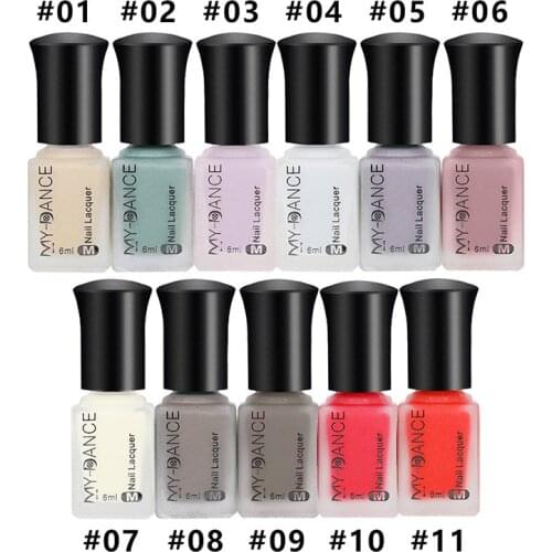 30 Colors 1pcs Nail Supplies For Professionals Matte Nail Polish Diy Art Long Lasting Satin Manicure Non-toxic Fashion Makeup TO