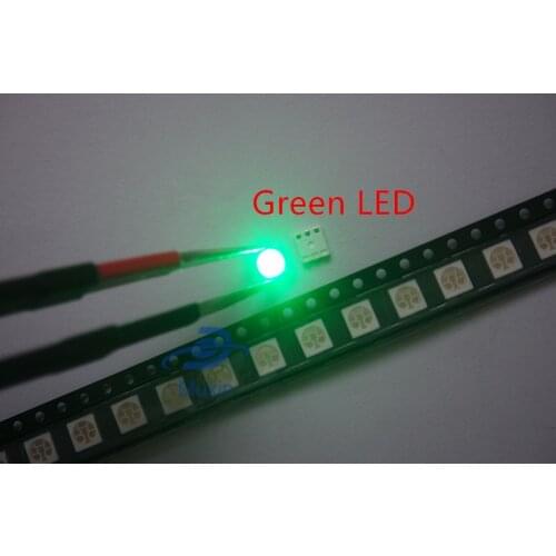 1000pcs SMD 0402 0603 0805 2835 3528 1206 5050 5730 3014 4014 Diodo Green light emitting diode SMD super bright LED 3V