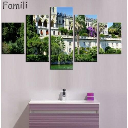 5Pcs Tuscany Italy Meadows flowers nature landscape living room home wall modern art posters prints,canvas painting