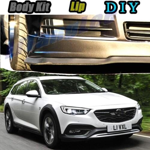 Car Bumper Lip Front Spoiler Skirt Deflector For Vauxhall Insignia Z18 2017~2020 Tune Car Modified Body Kit VIP Hella Flush Lips