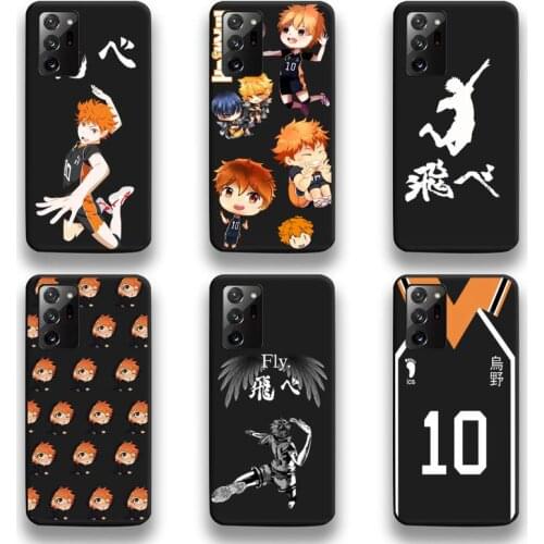 Haikyuu Hinata Attacks Anime Phone Case For Samsung Galaxy Note20 ultra 7 8 9 10 Plus lite M51 M21 M31 J8 2018 Prime