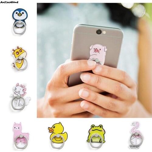 Cartoon Lovely Animal Mobile Phone Ring Holder Telephone Support Phone Finger Stand Holder Socket For Iphone Mobile Phones