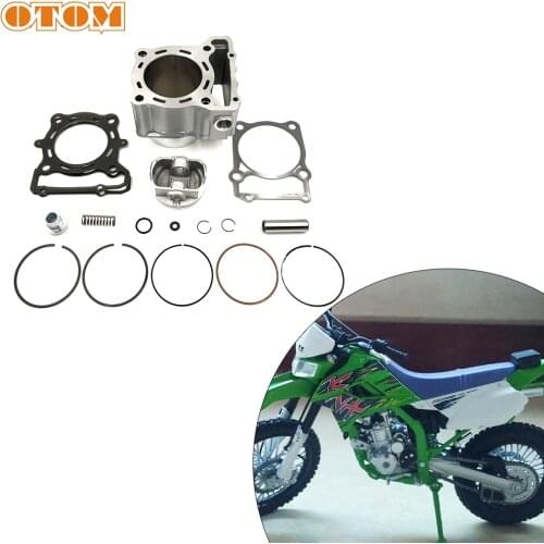 OTOM Motorcycle Engine Parts For KAWASAKI KLX250 1993-2018 KLX300 1996-2007 Air Cylinder Block & Piston Kit & Head & Base Gasket