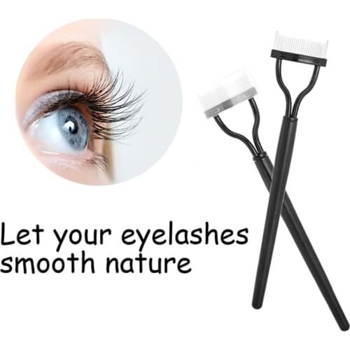 Hot Women Eyelash Comb Lash Separator Lift Curl Metal Brush Beauty Makeup Tool SSwell