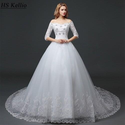 HS Long Sleeve Wedding Dresses