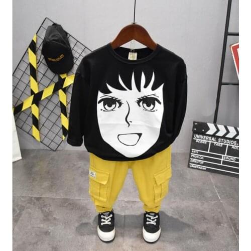 Children Clothing Sets Spring Autumn kids clothes sets Boys Clothing Sets Fashion Graffiti T-shirts + pants 2Pcs suits 2-6years