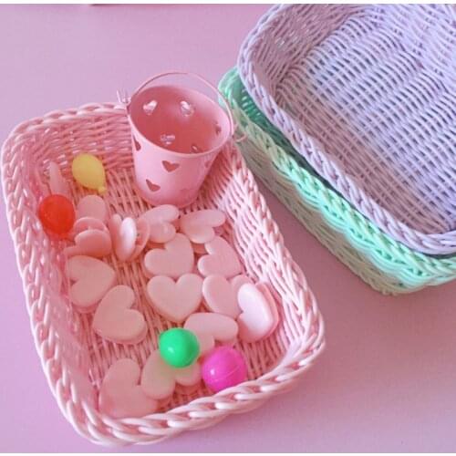 Makeup Storage Fruit Basket Desktop Sweet Color Basket Photo Props for Home Storage Decoration Basket #R
