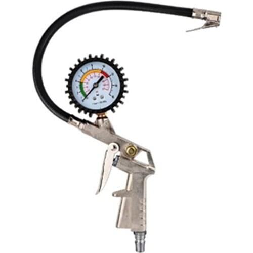 0-16bar/0-220psi Tire Air Pressure Inflator Gauge Analog Dial Inflation Inflated Pumps Deflated Repair Tools for Motorcycle Car