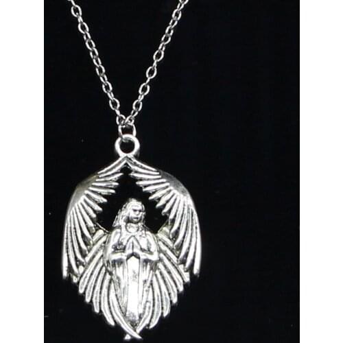 New Fashion Necklace 43x27mm angel maria Pendants Short Long Women Men Colar Gift Jewelry Choker