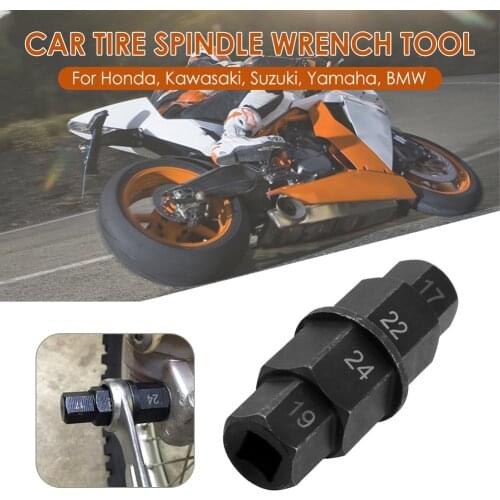Motorcycle Front Axle Spindle Hex Allen Key Socket 17mm 19mm 22mm 24mm Removal AxleTool Personal Motorcycle Accessories