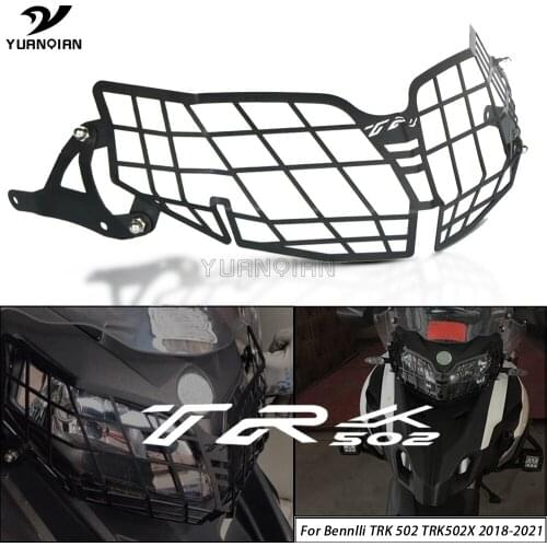 For Benelli TRK 502 TRK502X TRK502 X 2018-2021 Motorcycle Headlight Protector Guard head light Protection Grill Cover TRK 502 X