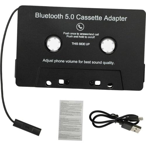 Cassette to Aux Adapter with Stereo Audio Premium Wireless Cassette Tape to Aux Adapter for Car, Boombox, Stereo, RV