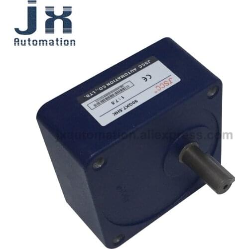 JSCC Rectangular Solid Gearbox 90GK7.5HK Gear Head Ratio 1:7.5