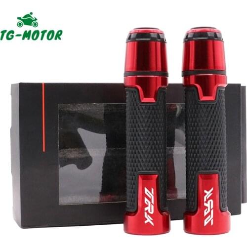 TG-Motor Motorcycle 7/8'' 22MM TRK LOGO Handlebar Grips Bar End Sliders Protector For Benelli TRK TRK 502 502X 2019 2020 2021