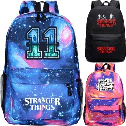 Boys Girls New Mochila for School Stranger Things School Book Backpack Fans Bags Travel Bags Laptop Chain Backpack