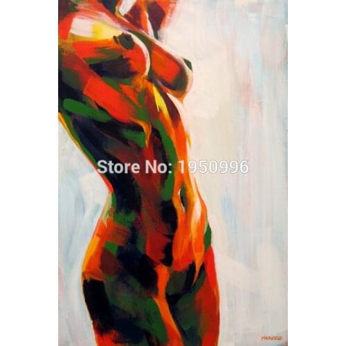 Top Artist Hand-painted High Quality Modern Abstract Sexy Girl Oil Painting On Canvas Nude Sex Oil Painting For Wall Decoration