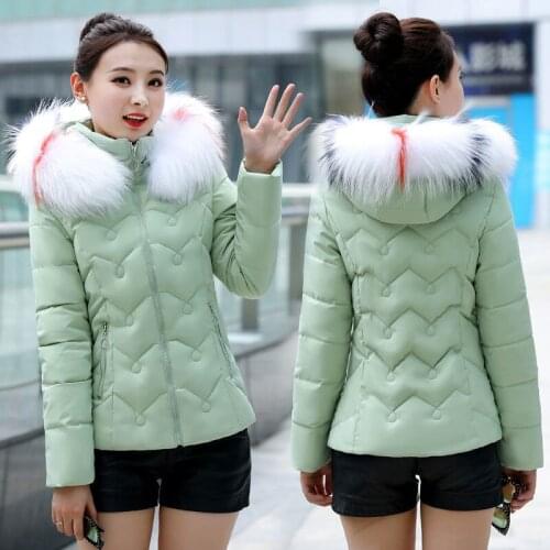 Snow Wear Wadded Warm Female Jacket 2021 Hooded Winter Jacket Women Cotton-Padded Jacket Female Outerwear Winter Coat Women B