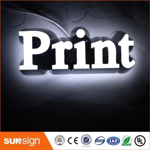 3D Lighting Acrylic Mini LED Channel Letter Lights Sign / Bending Machine Making Acrylic face Lighting Letters
